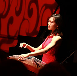 Bree Zhang playing the Guzheng